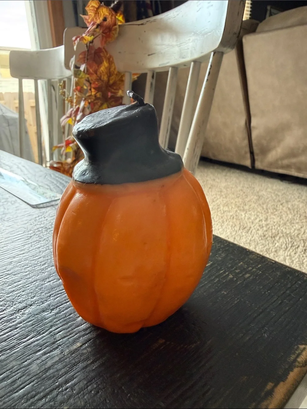 Vintage Orange Pumpkin Jack-O'-Lantern Accent Décor